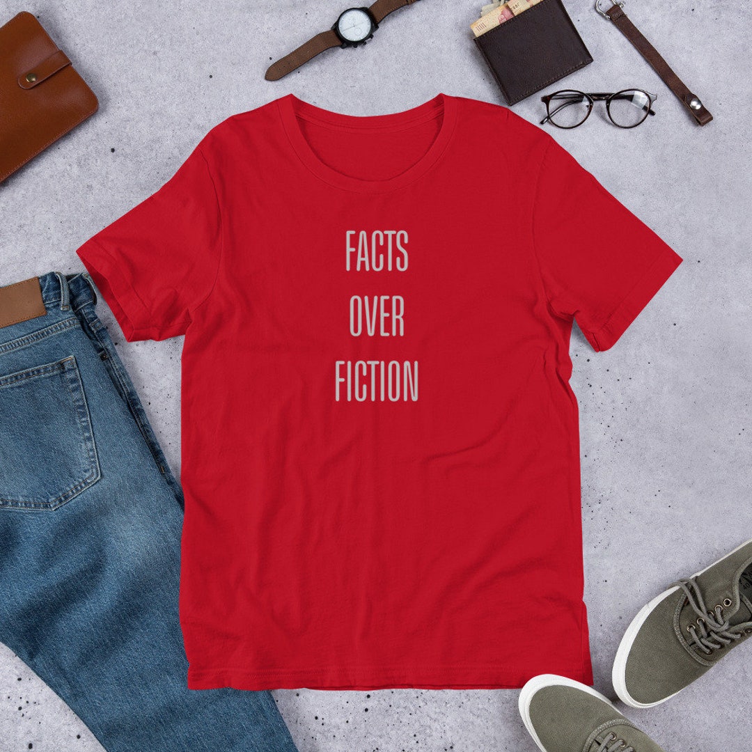 Short-sleeve Facts Over Fiction Unisex T-shirt - Etsy Canada