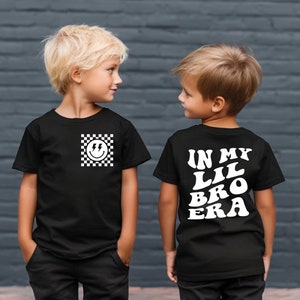In My Era Matching Family T-Shirts: Checkered Smiley Face