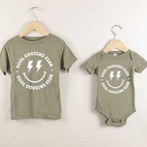 Olive Cousin Toddler shirt, Baby Bodysuit, Matching boy cousins, big cuz, little cousin, pregnancy announcement, All ages, Cool Kids, Nephew
