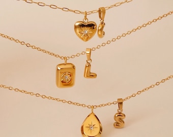 [Golden dew] 韓国☆18K Gold☆Open Your Heart 3 Necklace b5467af9-2666-4f74-bd23-