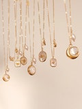 Gold mother of pearl pendant necklaces, 18k gold star necklace, waterproof tarnish resistant necklace, gold jewelery for women, gift for her