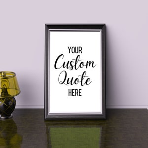 Custom Quote Print, Personalised Print, Custom text print, Custom Text Poster, Custom quote personalized print, poem quote, wall art print