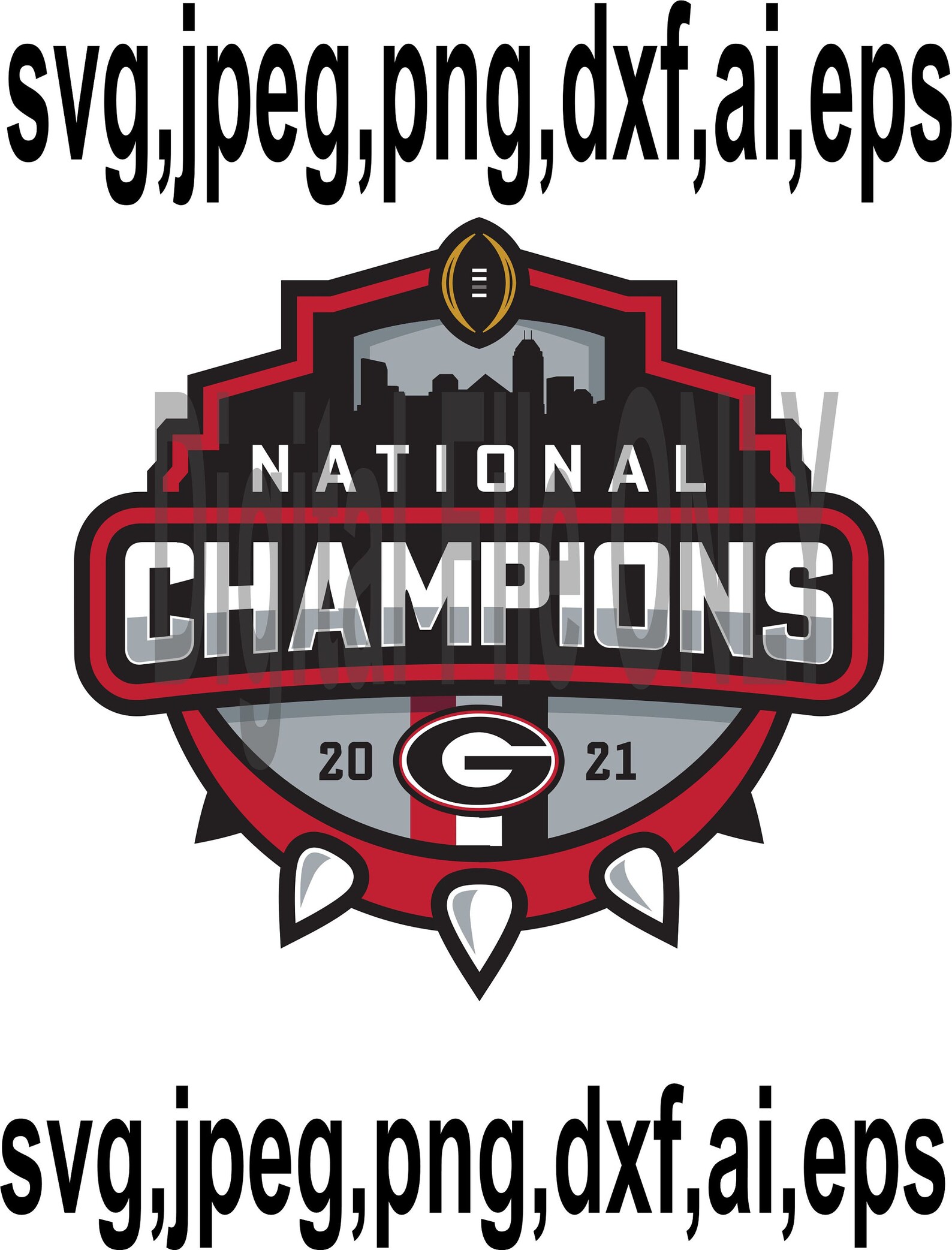 UGA National Championship Logo Back2back 2022 UGA Bulldogs Etsy