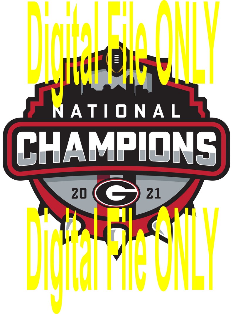 UGA National Championship Logo of the UGA Bulldogs Etsy UK