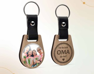 Portachiavi In Legno Inciso "Nonna Ti Abbiamo Amata" | Regalo Sentimentale Per Nonna | Sotto I 10 Euro | Ideale Per Compleanno, Festa Della Mamma O Natale | Gioiello Emotivo Per La Regina Della Famiglia
