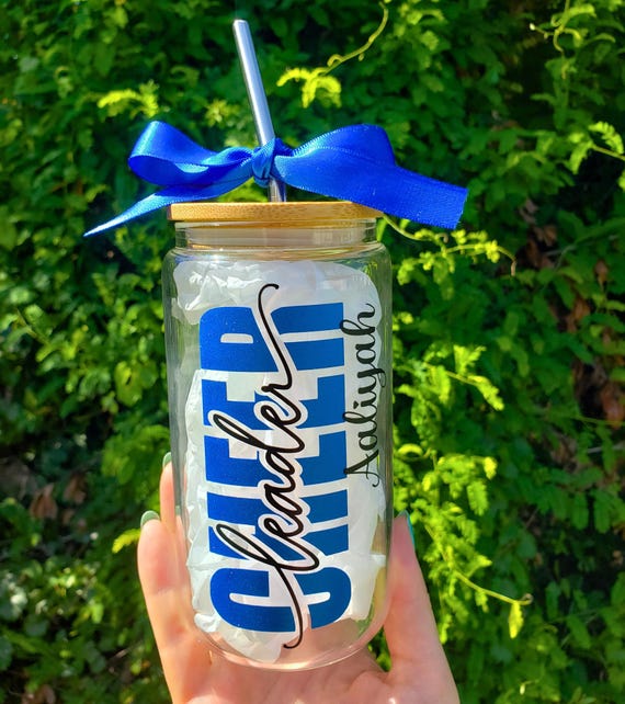 Cheerleader Gifts, Cheer Gifts for Team Cheerleader Gift Gift for Cheerleader Cheer Tumbler, Cheer Competition Gift Cheer Iced Coffee Glass