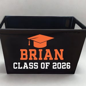 Personalized Graduation Basket, Custom Class of 2026 Bucket, Grad Gift ...