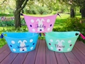 Adorable Personalized Easter Bucket, Custom Easter Bunny Basket, Easter Baskets for Girls and Boys, Easter Pail, Easter Bucket with Bunny