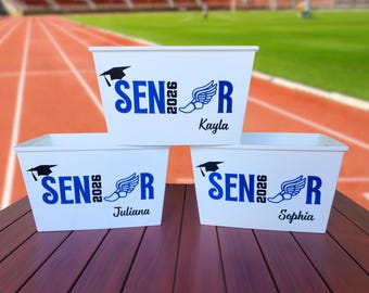 Track & Field Graduation Gift Basket – Custom Senior 2026 Sports Keepsake Sport Team Track and Field Gift Basket Athlete Graduation 2027