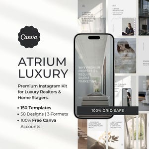 Architektur Instagram Vorlagen Canva Immobilien Makler Social Media Kit Interior Design Post Home Staging Immobilienmakler Feed Ästhetisch