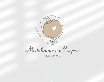 Logo sage-femme, logo doula, logo préfabriqué