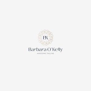 Elegant Initial Logo | Luxury Branding for Brands | Customizable Design | Minimalist & High Quality