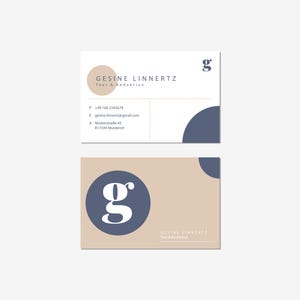 Monogram visitekaartjes minimalistische sjabloon + afdrukken | Schoon ontwerp voor freelancers | PDF of klaar om af te drukken | Gratis verzending + PDF