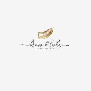 Elegantes Kalligrafie Logo | Feminines Branding für Kosmetik & Handwerk | Goldlogo | Boho Logo | Premade Branding