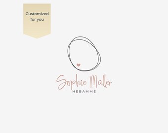 Logo voor verloskundige | Branding voor doula's en gezinnen | Aanpasbaar kant-en-klaar ontwerp | Minimalistisch en emotioneel
