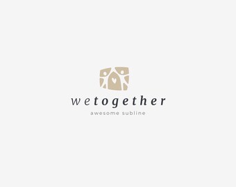 Modern house logo | Minimalist design | Real estate & architecture branding | Customizable for therapy and care