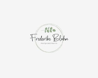 Alternatief behandelaarlogo | Natuurgeneeskunde Branding | Eucalyptus-logo | Logo voor ergotherapie | Gepersonaliseerd gezondheidszorglogo | Vooraf gemaakt logo