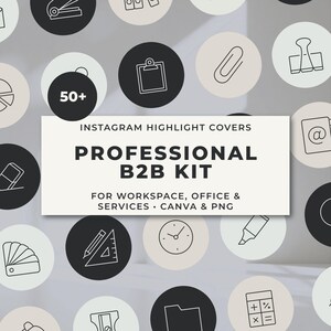B2B Canva Vorlagen | Instagram Story Highlight Covers Icons | Virtual Assistant & Coach Feed