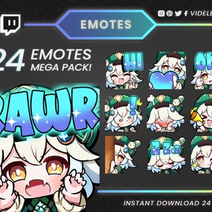 Twitch emotes, twitch sub emotes, discord emotes, anime emotes, manga emotes, youtube emotes, tiktok emote, text emote, chibi emote, discord