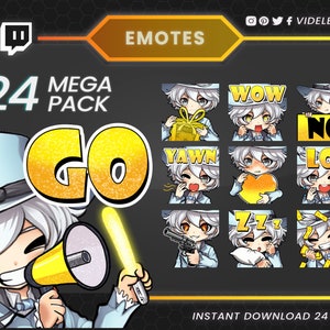 Twitch emotes, twitch sub emotes, magician emotes, text emotes, anime emotes, manga twitch emotes, chibi emotes, cute emotes, Discord emotes