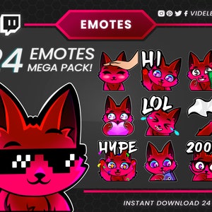 Twitch emotes, text emotes, cat emotes, cat text emotes, cat twitch emotes, cute emote, twitch sub emotes, discord emotes, chibi emotes pack