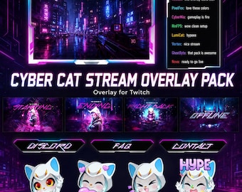 Twitch Overlays, Stream Overlays, Animated Emotes, Twitch sub badges, Bit Badges, Screen Overlays, Webcam Overlays, Twitch Alerts, Panels