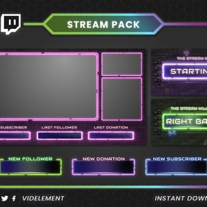 Raccoon Midnight – Twitch Stream Overlay Package (Alerts/Webcam