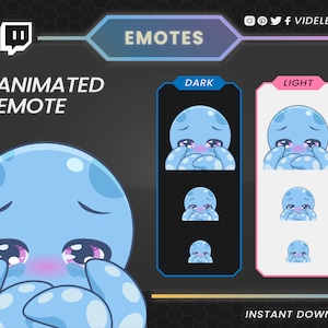 Adorable Baby Blue Octopus Emotes: Perfect for Twitch, Discord, and More!