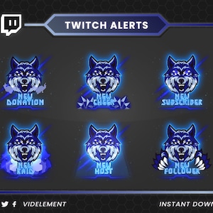 Twitch alerts, twitch alerts animated, animated twitch alerts, alerts twitch, animated alerts twitch, twitch animated alerts, wolf alerts