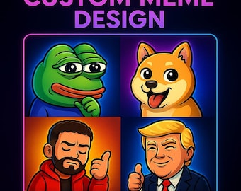 10 benutzerdefinierte Twitch Emotes, Meme Designs, Discord, TikTok, Kick, YouTube, Chibi