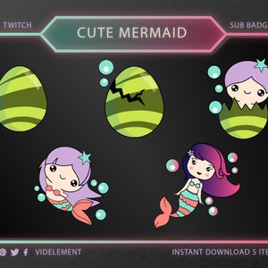 Mermaid sub badges, twitch sub badges, twitch badges, twitch sub badge, sub badges twitch, badges twitch, twitch bit badges, twitch emotes