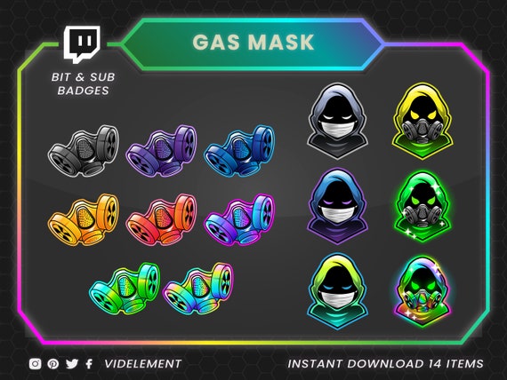 Fortnite Twitch Subscriber Badges - Loot Drop Graphics