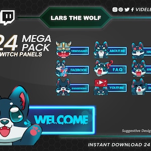 Twitch Panels, Twitch Panels Anime, Twitch Panels Lila, Anime Twitch Panels, niedliche Twitch Panels, Twitch Anime Panels, niedliche Twitch Panels