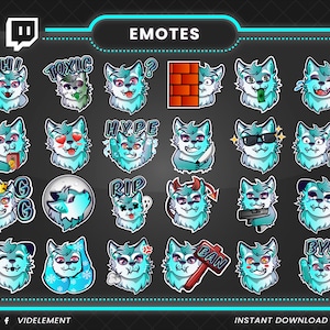 Twitch-emotes, twitch-sub-emotes, onenigheid-emotes, tekst-emotes, wolven-emotes, wolf-tekst-emotes, wolf-twitch-emotes, schattige emote, chibi-emote