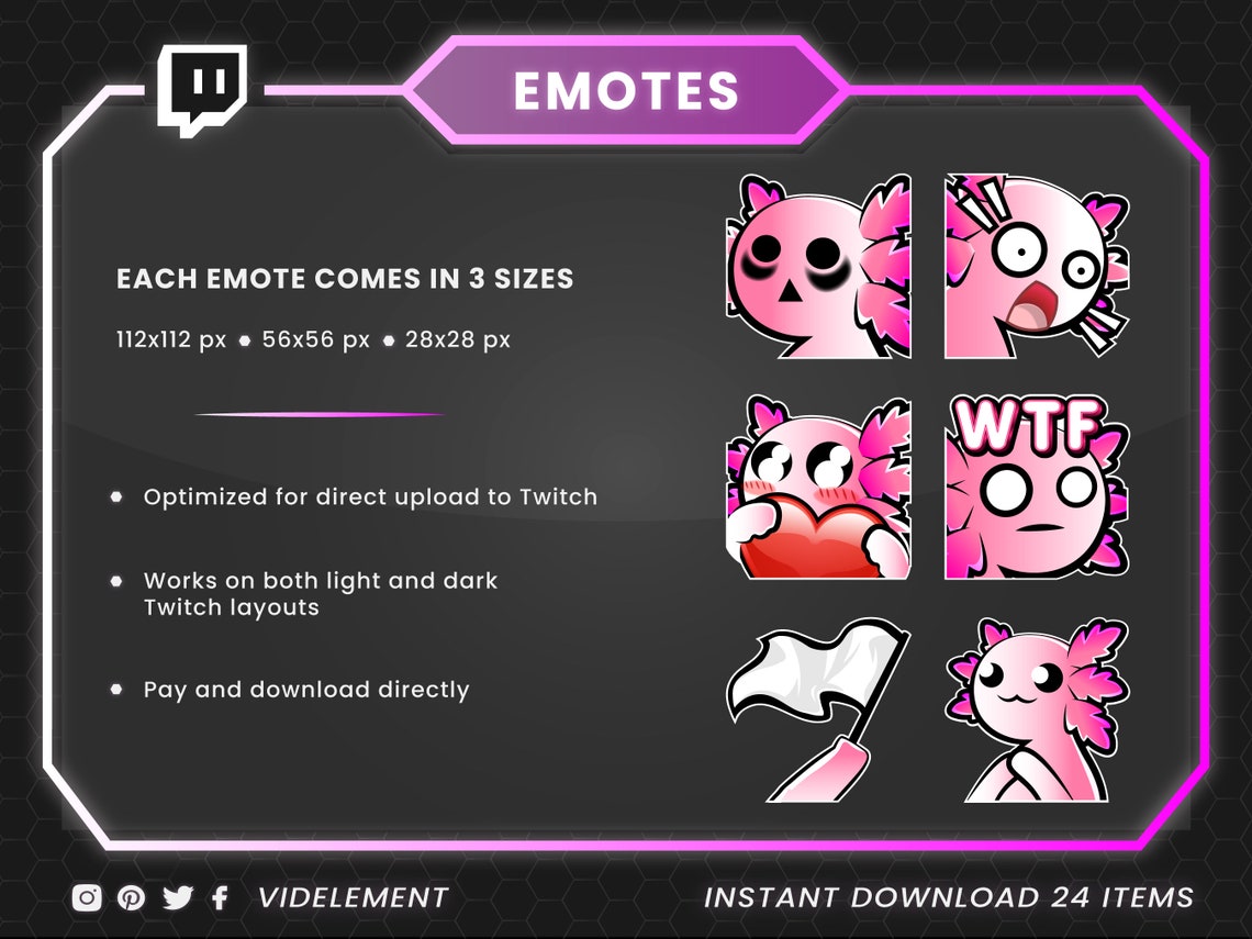 Twitch Emotes Twitch Sub Emotes Text Emotes Monster Emotes - Etsy