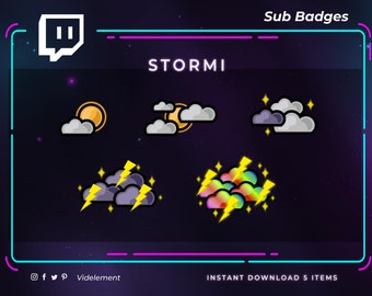 Storm sub badges, twitch sub badges, twitch badges, twitch sub badge, sub badges twitch, badges twitch, twitch bit badges, twitch emotes