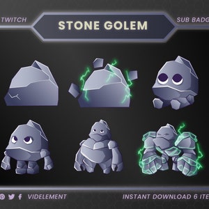 Golem sub badges, twitch sub badges, twitch badges, twitch sub badge, sub badges twitch, badges twitch, twitch bit badges, twitch emotes