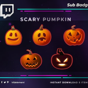Insignias de suscripción de calabaza, insignias de suscripción de Twitch, insignias de Twitch, insignia de suscripción de Twitch, insignias de suscripción de Twitch, insignias de Twitch, insignias de bit de Twitch, emoticón de Twitch
