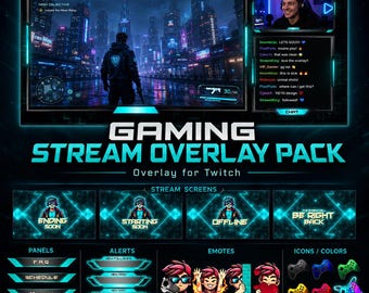 ゲーマーボーイ配信パッケージ：Twitchオーバーレイ、アラート、パネル