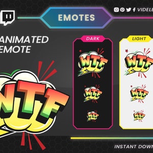 Animated emote, twitch emote, discord emote, twitch sub emote, discord, text emote.