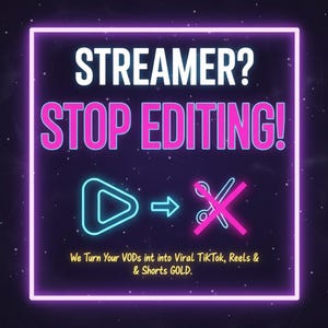 Video Editing for Streamers, Twitch Stream, YouTube, TikTok Clips, Highlights, Emotes, Memes, Overlays, Intro Videos