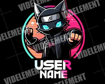Twitch logo, Twitch graphics, gaming logo, logo design, mascot logo, stream logo, vtuber logo, discord logo, youtube logo, tiktok logo, cat