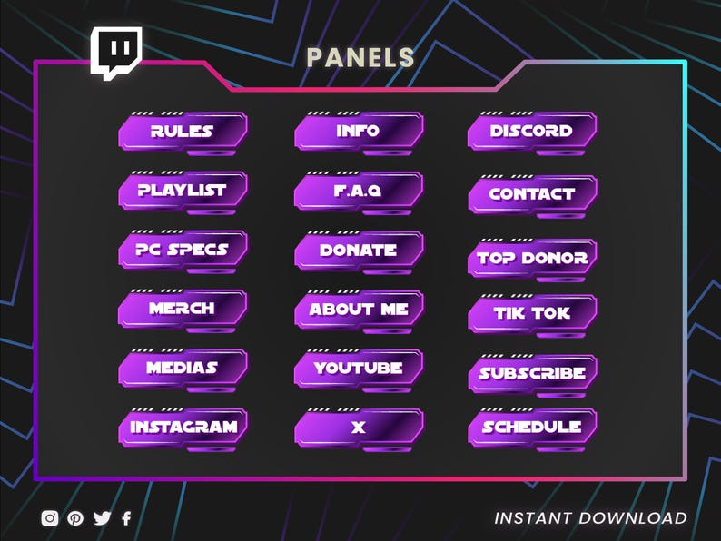 Anime Stream Overlay Purple Twitch Overlays Anime Overlay Webcam Anime Stream Overlay Purple Twitch Overlays Anime Overlay Webcam