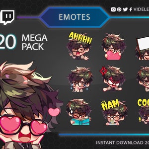 Twitch emotes, twitch emote, emotes twitch, discord emotes, kick emotes, funny emotes, cute emotes, emote pack, chibi emotes, emote twitch