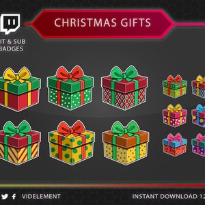 Twitch bit badges, Christmas bit badges, gifts bit badges, Twitch sub badges, box bit badges, money bit badges, cute bit bages, bit badges