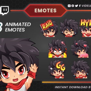 Animated emotes, twitch emotes, discord emotes, twitch sub emotes, anime emotes, manga emotes twitch, emotes twitch, dancing emotes, discord