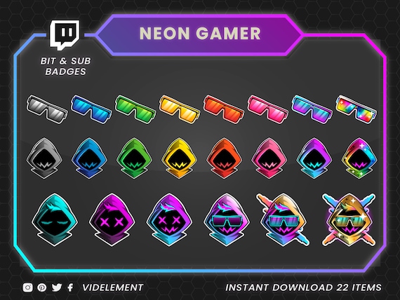 28 Twitch Bit Badges Numbers, Twitch Sub Badges, Twitch Bit Emotes, Bit  Badges With Numbers, Streaming Badges, Cheer Badges