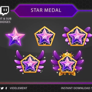 Twitch sub badge, Twitch badge, Sub badges twitch, Twitch bit badge, Twitch medal badge, Twitch star badge, Cute sub badge, shield sub badge