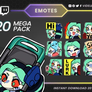 Emote anime, emote manga, emote carine di Twitch, emote Discord, emote di testo, emote chibi, emote di testo anime, emote hype di Twitch, emote di YouTube