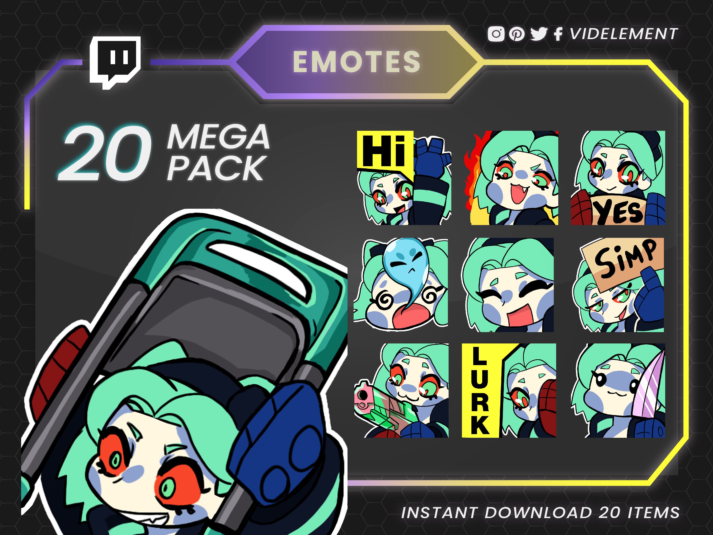 Emotes de anime, emotes de manga, emotes lindos de Twitch, emotes de Discord, emotes de texto, emotes de chibi, emote de texto de anime, emote de entusiasmo de Twitch, emote de YouTube